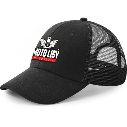 Kšiltovka se síťovinou černá